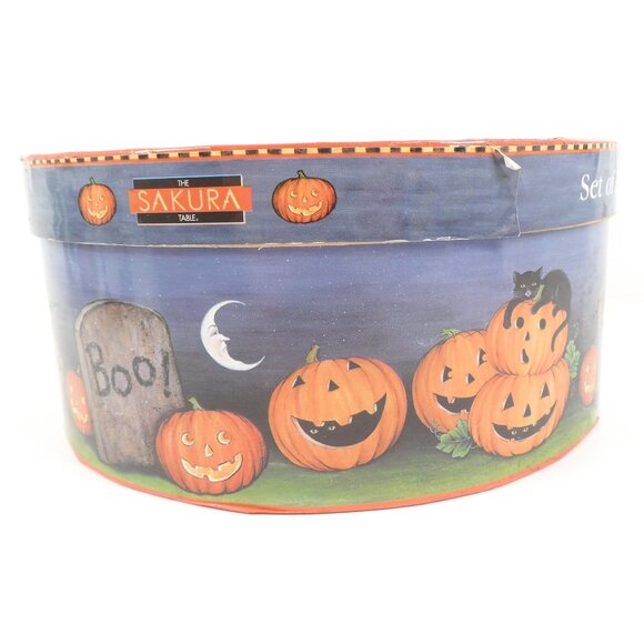 Two Vintage Halloween Mugs with Box David Carter Brown Haunted Hollow Sakura - Picture 12 of 14